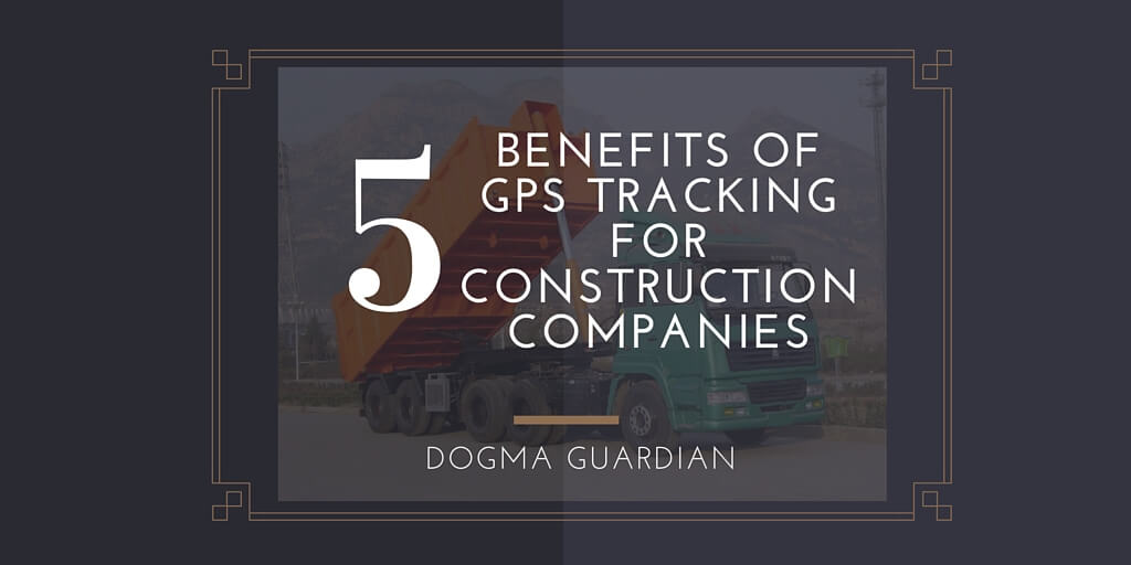 GPS tracking device for construction companies